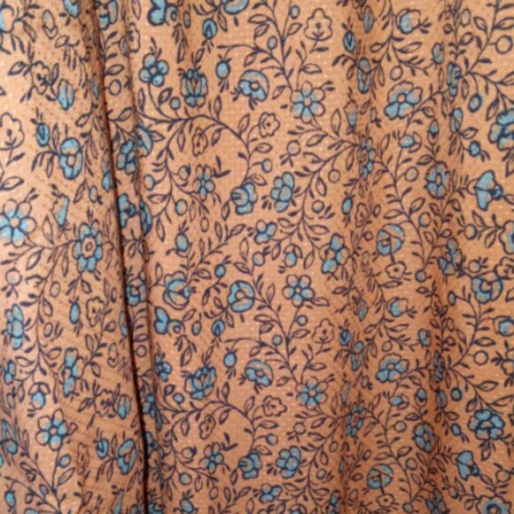 👸HOST PICK Universal Thread Pumpkin Orange Floral Flutter Ruffle Midi NWOT XXL - Picture 3 of 3